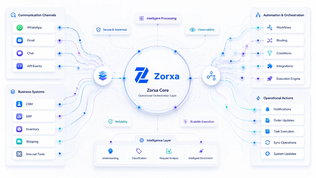 Zorxa Operational Orchestration Layer | Ecosystem Visualization